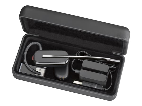 Poly Savi 8245-M - Savi 8200 series - hodesett - i øret - konvertibel - DECT / Bluetooth - trådløs - USB-A via DECT adapter - svart - Certified for M