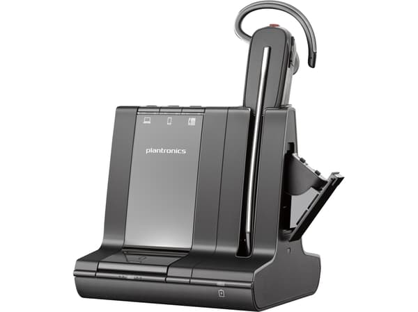 Poly Savi 8245 - Savi 8200 series - headset - inuti örat - konvertibel - DECT / Bluetooth - trådlös - USB-A via DECT-adapter - svart - Zoomcertifiera