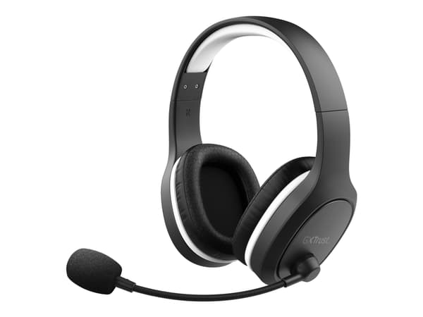 Trust GXT 391 Thian - Headset - fullstorlek - 5,8 GHz - trådlös, kabelansluten - 3,5 mm kontakt, USB-A - svart