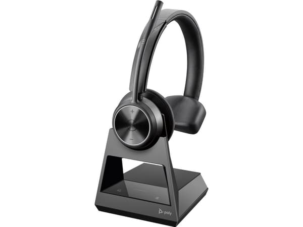 Poly Savi 7310 Office - Savi 7300 series - kuulokkeet - on-ear - DECT - langattomat - aktiivinen melunvaimennus - musta