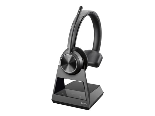 Poly Savi 7310 Office - Savi 7300 series - kuulokkeet - on-ear - DECT - langattomat - aktiivinen melunvaimennus - musta
