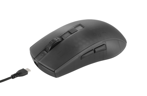 deltaco_gaming DM320 Trådløs, halvtransparent RGB-lightweight-mus, svart