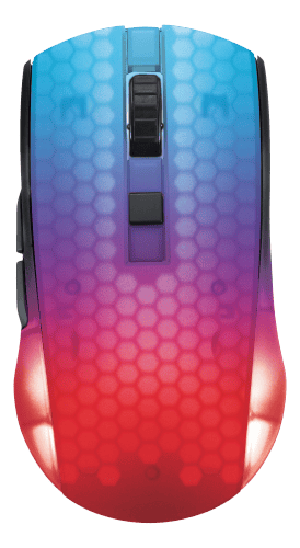 deltaco_gaming DM320 Wireless Semi-transparent RGB Lightweight mouse, black Svart