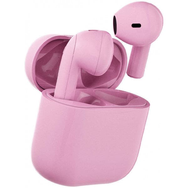 Happy Plugs Joy -hörlurar, rosa