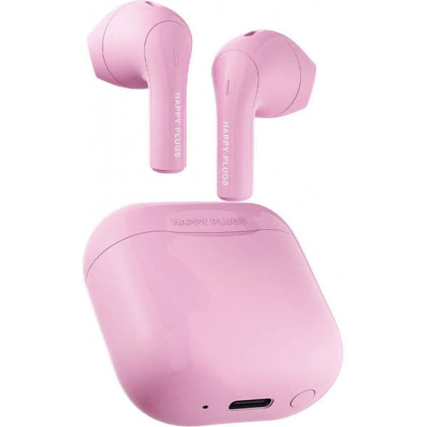 Happy Plugs Joy -hörlurar, rosa