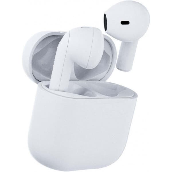 Happy Plugs Joy -nappikuulokkeet, valkoinen