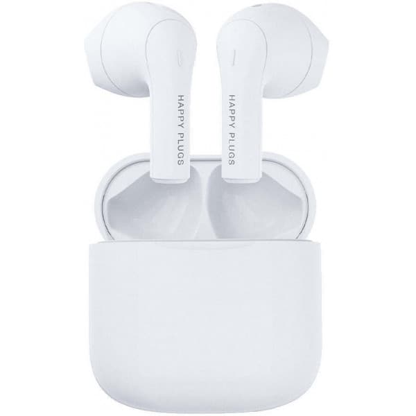 Happy Plugs Joy -hörlurar, vit