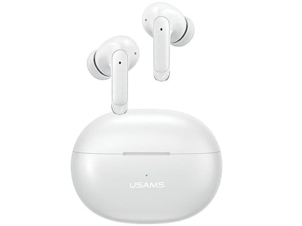 USAMS Bluetooth 5.3 TWS X-Don Series Dual mic ENC trådløse hodetelefoner hvit/hvit BHUXD02 (USAMS-XD18)