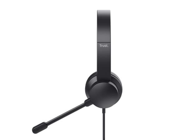 Trust Ayda - Headset - på örat - kabelansluten - 3,5 mm kontakt - svart