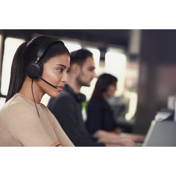 Jabra Hörlurar Evolve2 40 Headset Uc Mono Usb-c Svart