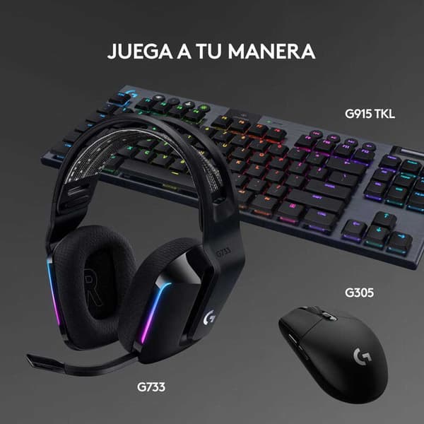 Logitech Spelheadset G733 Svart