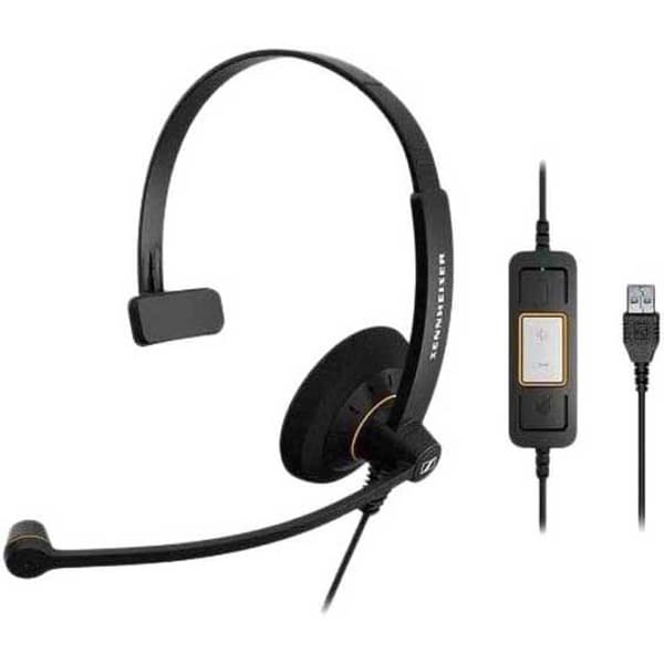 Sennheiser Hörlurar Sc30 Usb Ml Svart
