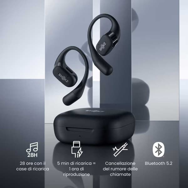 Shokz Trådløse Hovedtelefoner Open Fit Sort