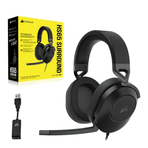 Corsair Spelheadset Hs65 Svart