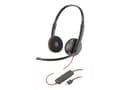 Miniatyrbilde 1 av 3: Poly Blackwire C3220 - 3200 Series - hodesett - on-ear - kablet - USB-C - svart - Skype Certified, Cisco Jabber Certified, Avaya Certified