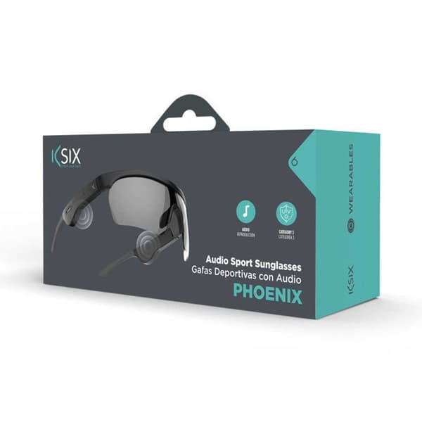 Ksix Aurinkolasit Kaiuttimella Bluetooth Phoenix Musta