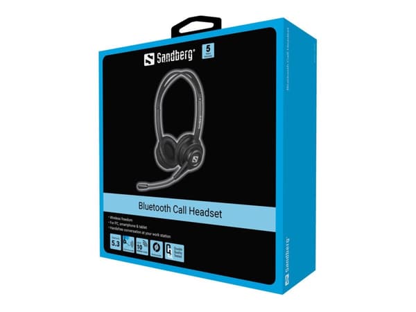 Sandberg Bluetooth Call Headset, Langaton, 20 - 20000 Hz, Musiikki/Päivittäin, 45 g, Kuulokkeet, Musta