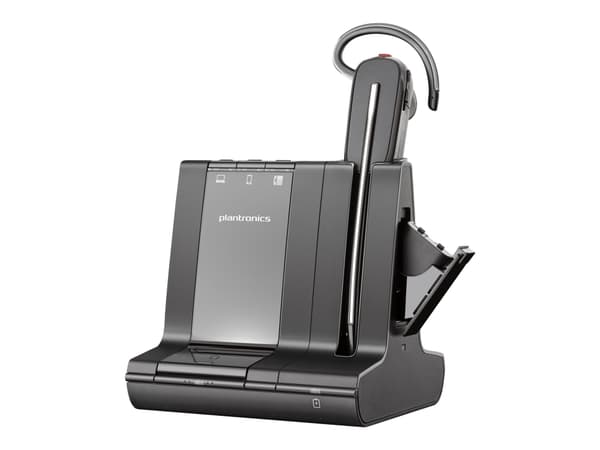 Poly Savi 8245 Office - Savi 8200 series - headset - inuti örat - konvertibel - DECT / Bluetooth - trådlös - USB-A via Bluetooth-adapter - svart - Zo