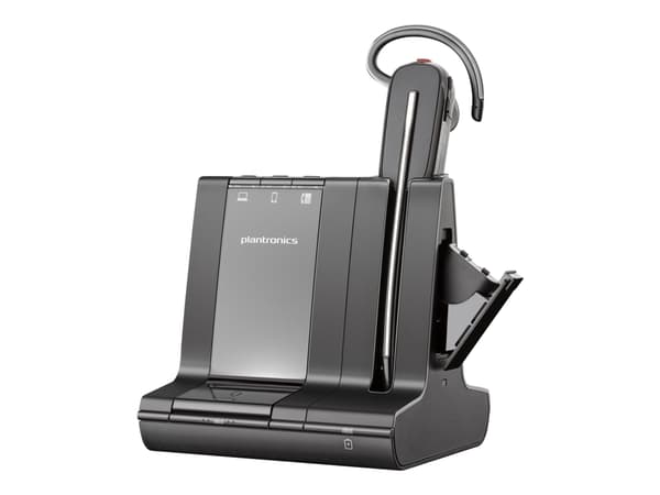 Poly Savi 8245 Office - Savi 8200 series - headset - inuti örat - konvertibel - DECT / Bluetooth - trådlös - USB-A via Bluetooth-adapter - svart - Zo