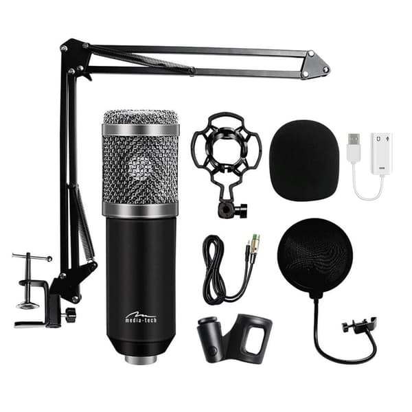 Mikrofon Media Tech MT397S Sort