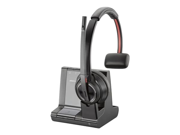 Poly Savi 8210-M Office - Savi 8200 series - headset - på örat - DECT / Bluetooth - trådlös - svart