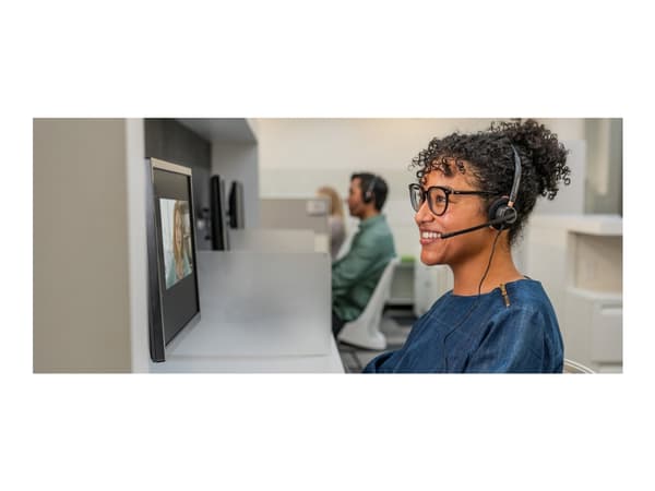 Poly EncorePro 525 - EncorePro 500 series - hodesett - on-ear - kablet - USB-A - svart - Certified for Microsoft Teams