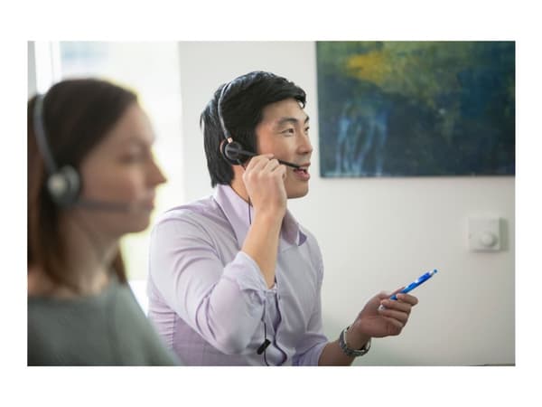 Poly EncorePro 525 - EncorePro 500 series - hodesett - on-ear - kablet - USB-A - svart - Certified for Microsoft Teams