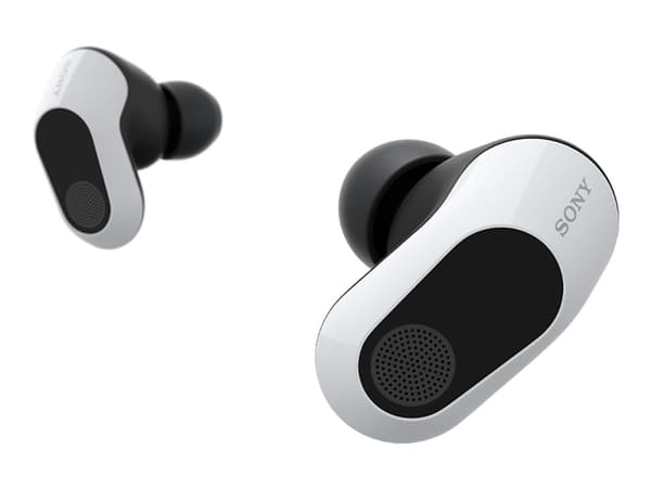 Sony INZONE Buds - True wireless-hodetelefoner med mikrofon - i øret - Bluetooth / radio - aktiv støydemping - USB-C via Bluetooth-adapter - hvit