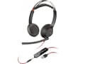 Miniatyrbild 4 av 5: Poly Blackwire C5220 - Blackwire 5200 series - headset - på örat - kabelansluten - USB-A, 3,5 mm kontakt - svart - Certifierad för Microsoft-teams, C