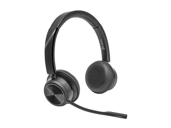 Poly Savi 7420 OFFICE - Savi 7400 series - headset - på örat - DECT / Bluetooth - trådlös - svart