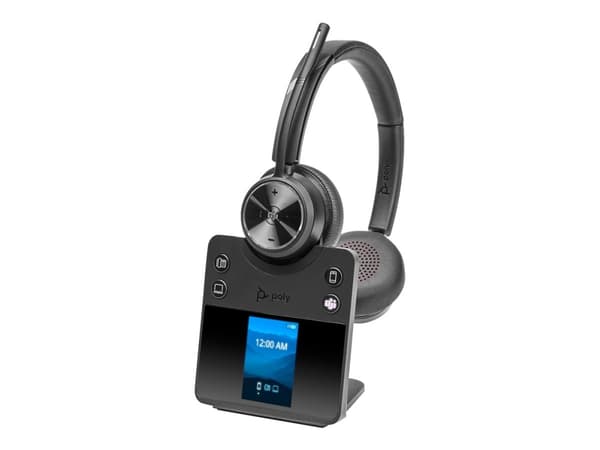 Poly Savi 7420 OFFICE - Savi 7400 series - headset - på örat - DECT / Bluetooth - trådlös - svart
