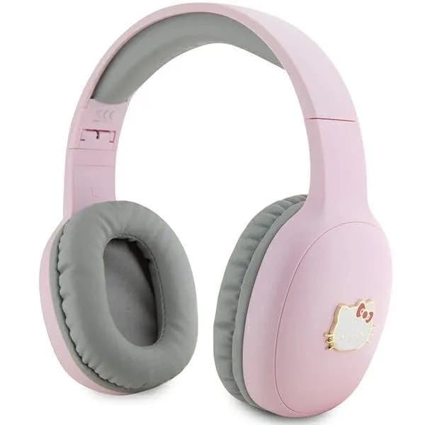 Hello Kitty Headband Bluetooth-kuulokkeet HKBHA1BKHLMP vaaleanpunainen/vaaleanpunainen metalli logo