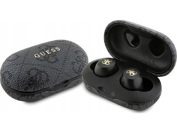 Guess 4G Metal Logo - TWS ENC Bluetooth kuulokkeet + latauskotelo (musta)