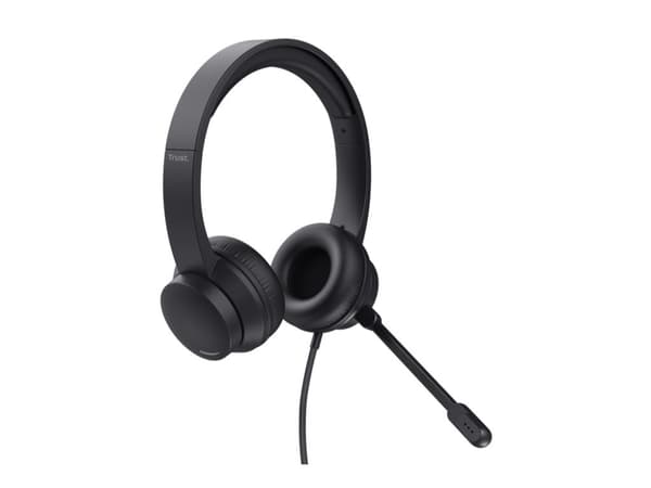 Trust HS-201 - Headset - på örat - kabelansluten - USB-A - svart