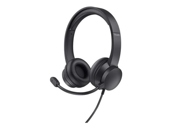Trust HS-201 - Headset - på örat - kabelansluten - USB-A - svart