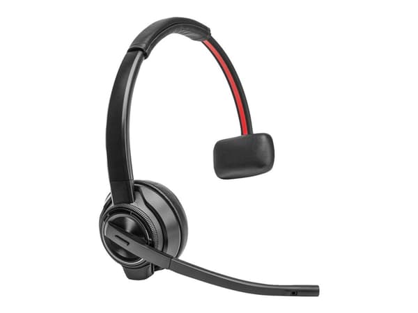 Poly Savi 8410 Office - Savi 8400 series - headset - på örat - DECT / Bluetooth - trådlös - svart - Certifierad för Microsoft-teams