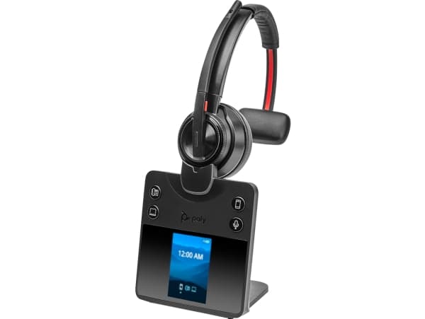 Poly Savi 8410 Office - Savi 8400 series - headset - på örat - DECT / Bluetooth - trådlös - svart - Certifierad för Microsoft-teams