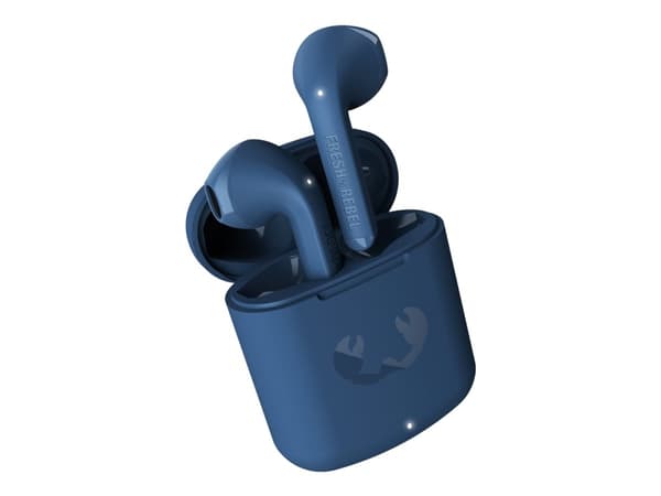 Fresh 'n Rebel Twins Core - True wireless-hörlurar med mikrofon - öronknopp - Bluetooth - stålblå