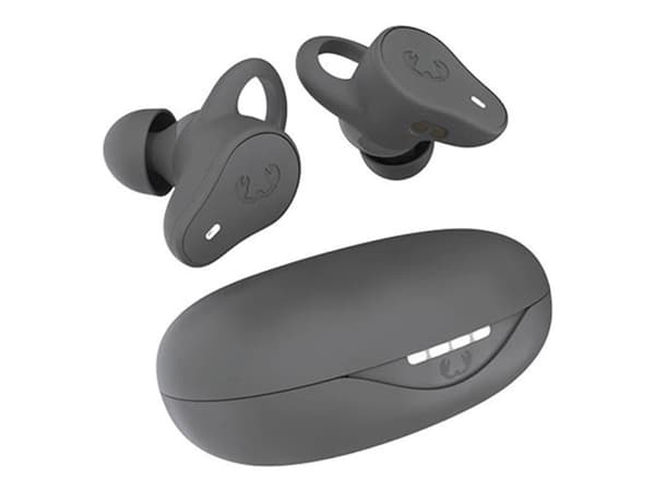 Fresh 'n Rebel Twins Move - True wireless-hodetelefoner med mikrofon - ørepropp - Bluetooth - stormgrå