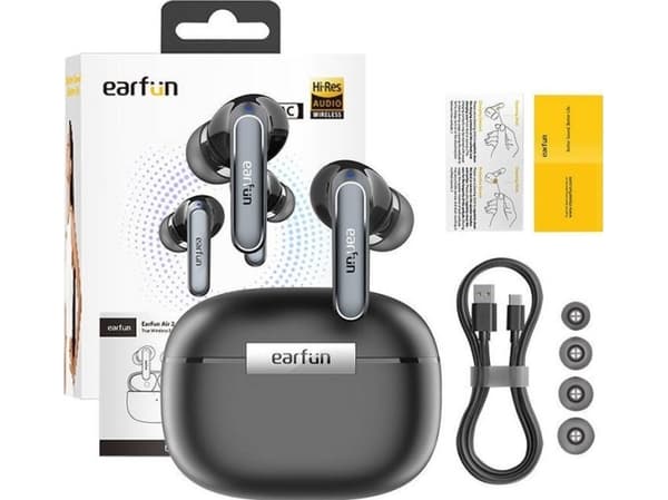 Hörlurar TWS EarFun Air2 (svart)