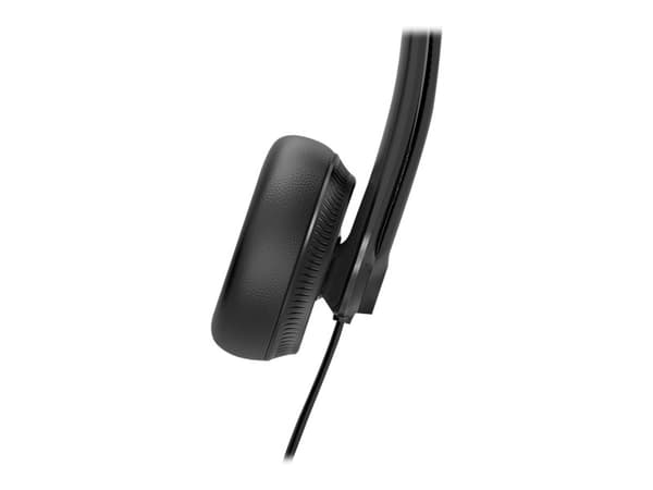 Yealink UH34 Mono - Headset - på örat - kabelansluten - USB - svart - Certifierad för Microsoft-teams