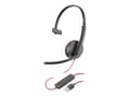 Miniatyrbild 2 av 4: Poly Blackwire 3210 - Blackwire 3200 Series - headset - på örat - kabelansluten - USB-A - svart - Skype-certifierat, Cisco Jabber-certifierad, Avaya-