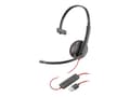 Miniatyrbild 1 av 4: Poly Blackwire 3210 - Blackwire 3200 Series - headset - på örat - kabelansluten - USB-A - svart - Skype-certifierat, Cisco Jabber-certifierad, Avaya-