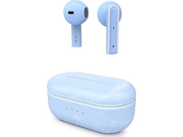Energy Sistem Senshi Eco, True Wireless Stereo (TWS), 20 - 20000 Hz, Samtale/Musikk/Sport/Hverdag, 42 g, Hodesett, Lyseblå