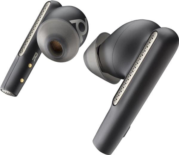 POLY Voyager Free 60 UC M kullsvarte øreplugger +BT700 USB-C-adapter + Basisladeetui, Trådløs, Samtaler/musikk, Hodesett