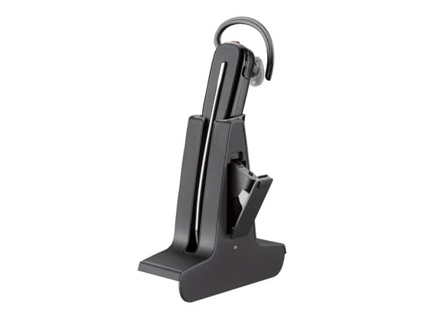 Poly Savi 8245-M Office - Savi 8200 series - headset - DECT - trådlös - USB-A via DECT-adapter - svart - Certifierad för Microsoft-teams