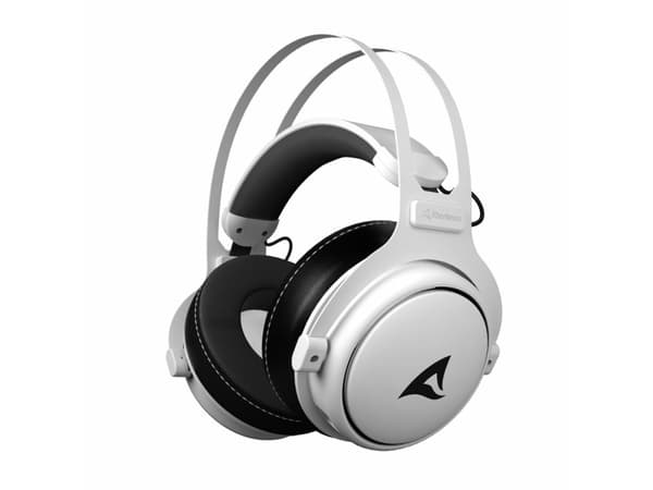 Sharkoon Skiller SGH50, Koblet med ledninger (ikke trådløs), Spilling, 10 - 40000 Hz, Hodesett, Sort, Hvit