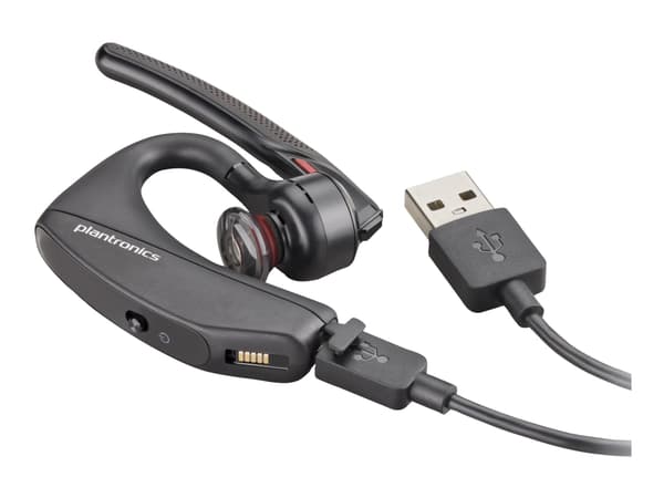 Poly Voyager 5200-M Office - Voyager 5200 series - headset - inuti örat - Bluetooth - trådlös - svart - Certifierad för Skype for Buisness, Certifier