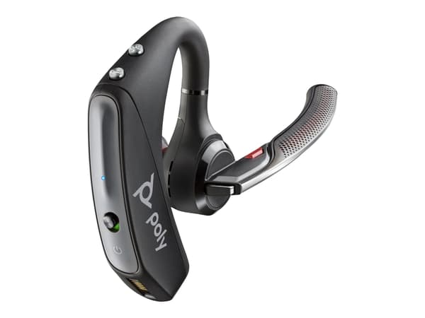 Poly Voyager 5200-M Office - Voyager 5200 series - headset - inuti örat - Bluetooth - trådlös - svart - Certifierad för Skype for Buisness, Certifier