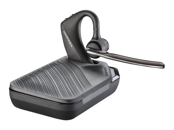 Poly Voyager 5200-M Office - Voyager 5200 series - headset - inuti örat - Bluetooth - trådlös - svart - Certifierad för Skype for Buisness, Certifier